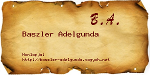 Baszler Adelgunda névjegykártya